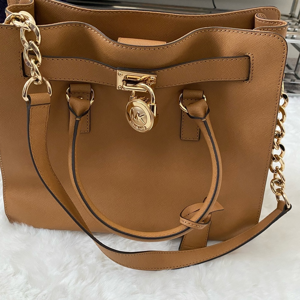 Michael Kors, Carmel, Gold Hardware, Like New and very nice